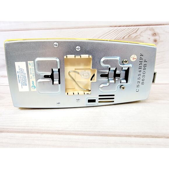 Vintage AT&T Touch Tone Traditional 100 Yellow Telephone Wall Phone - Picture 9 of 16